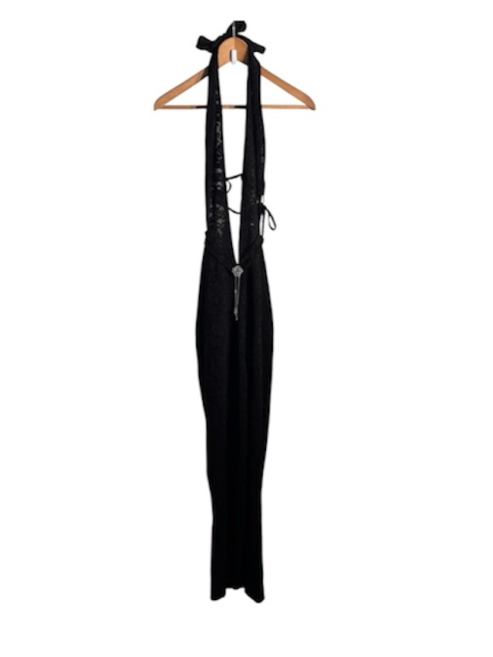 [Murci] Black Halter Cutout Dress - Picture 5 of 5